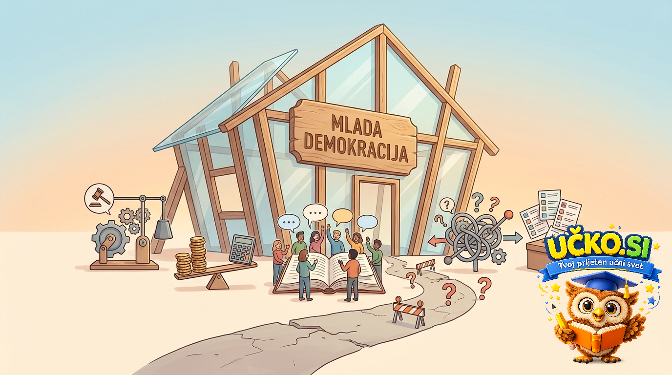 Ilustracija: Izzivi mladih demokracij