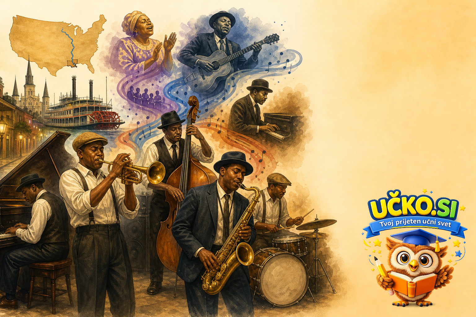 Ilustracija: Jazz in njegove značilnosti