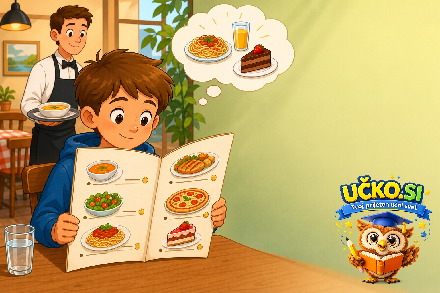 Ilustracija: Jedilni list kot primer uporabnega zapisa