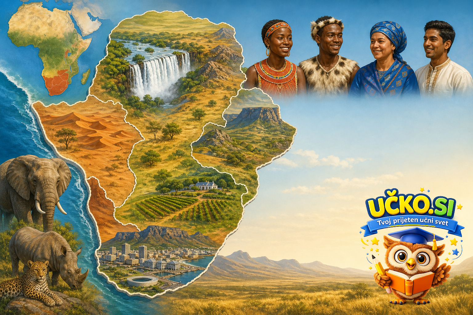 Ilustracija: Južni del Afrike