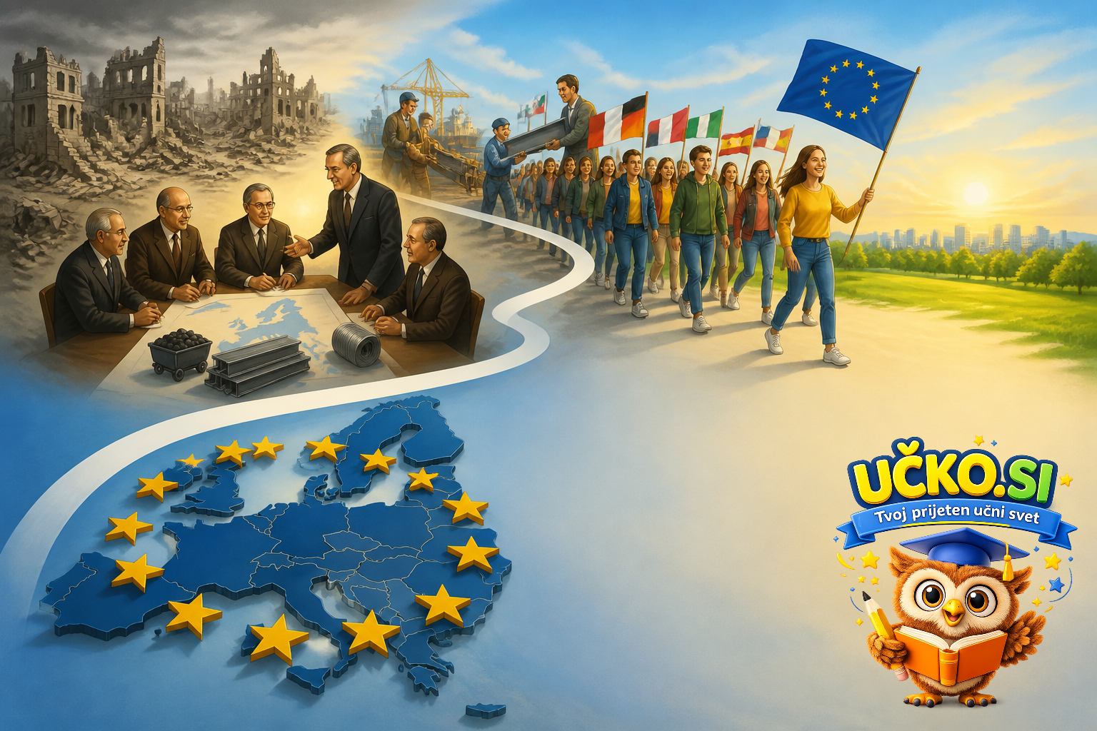 Ilustracija: Kako je nastala Evropska unija