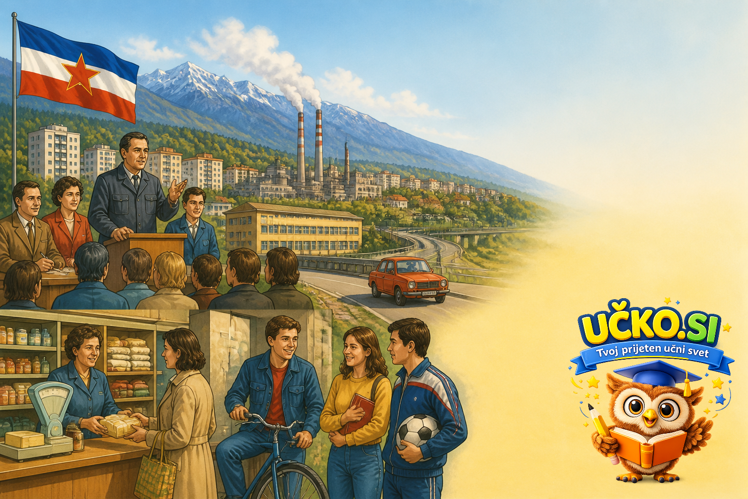 Ilustracija: Kakšna je bila Slovenija pred osamosvojitvijo