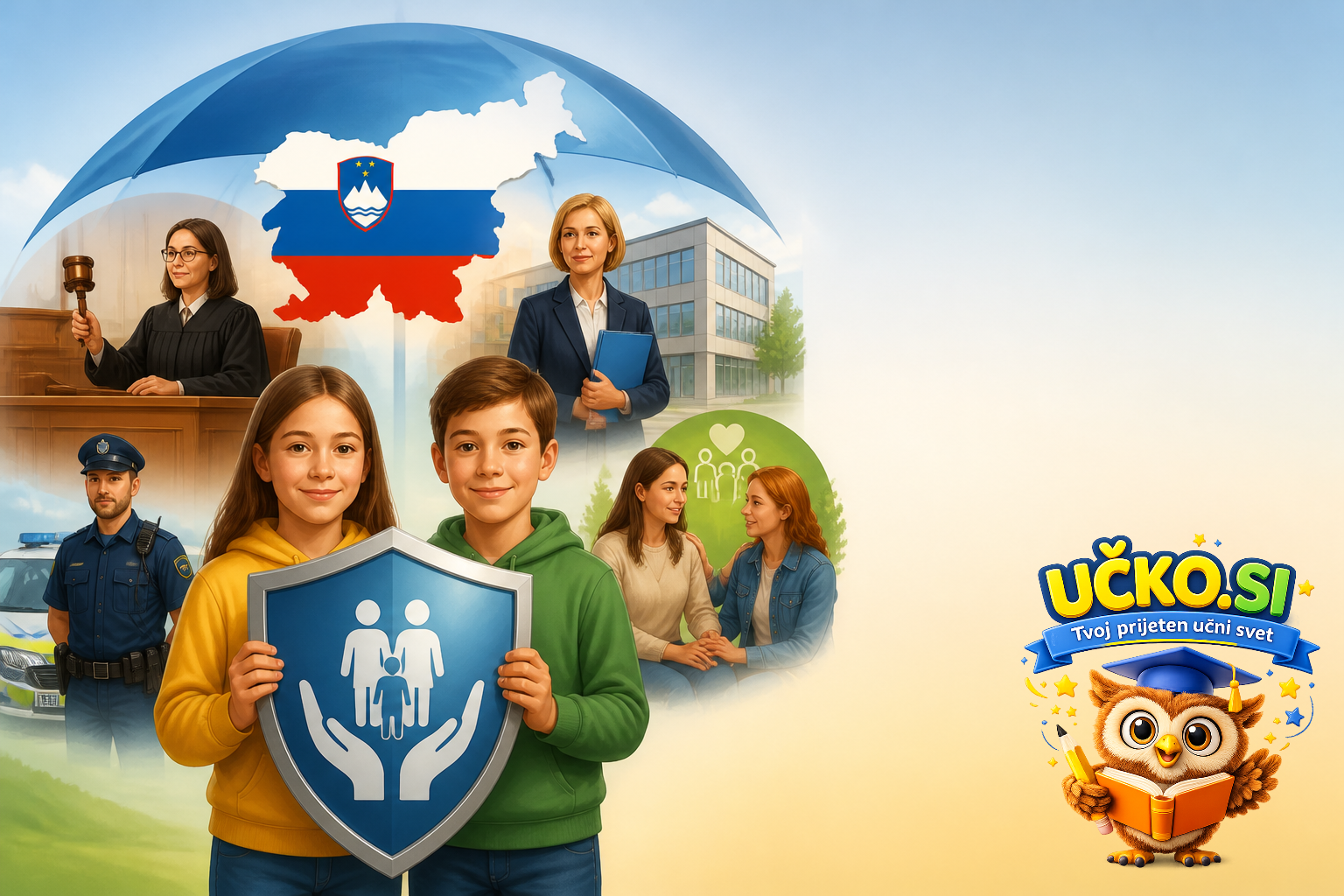 Ilustracija: Kdo varuje človekove in otrokove pravice v Sloveniji