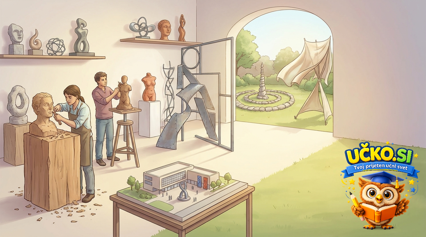 Ilustracija: Kiparstvo in prostorsko oblikovanje