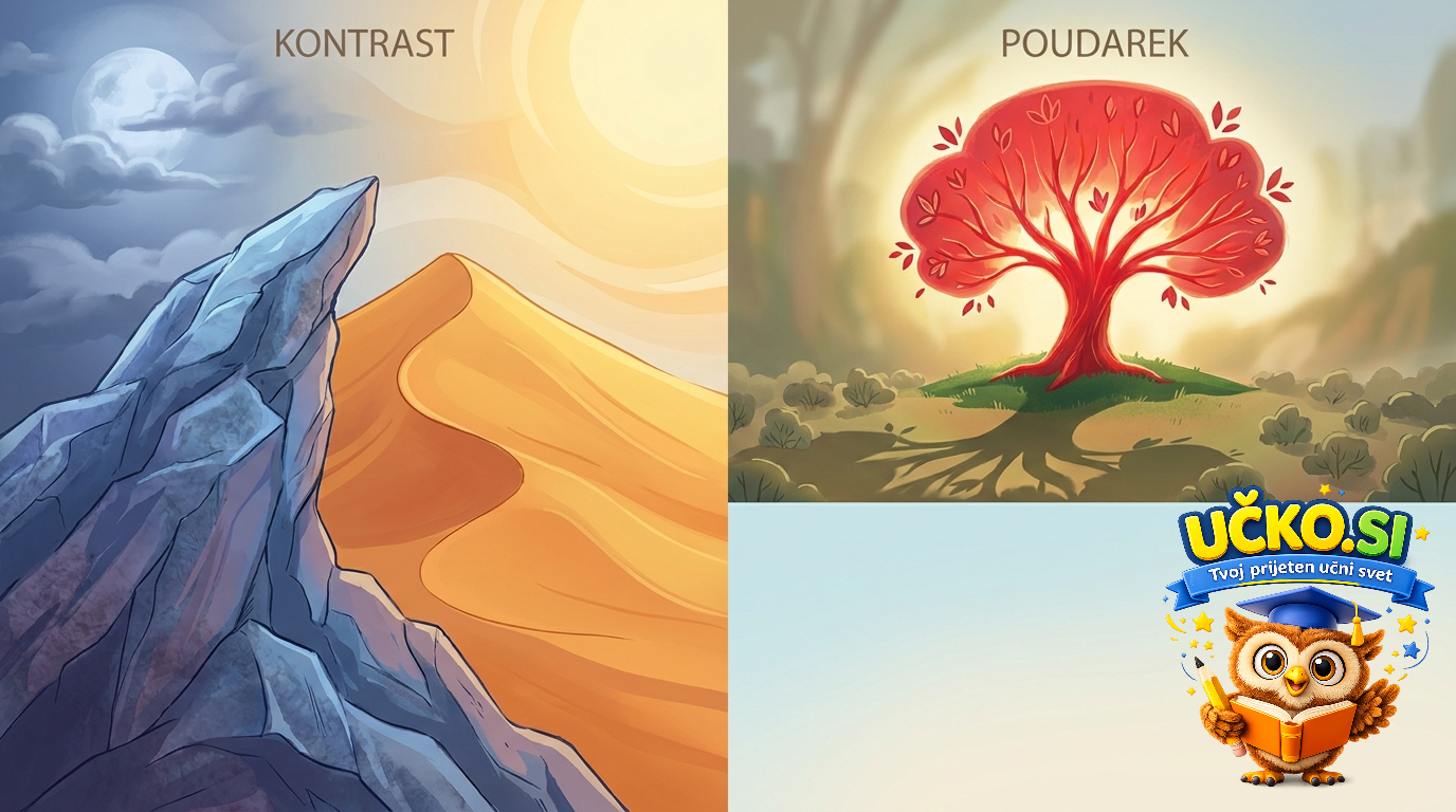 Ilustracija: Kontrast in poudarek