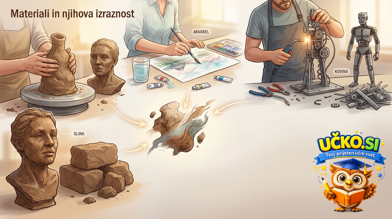 Ilustracija: Materiali in njihova izraznost