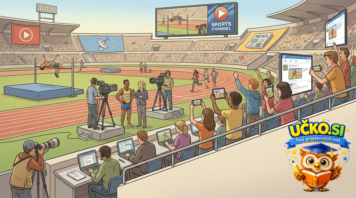 Ilustracija: Mediji in šport