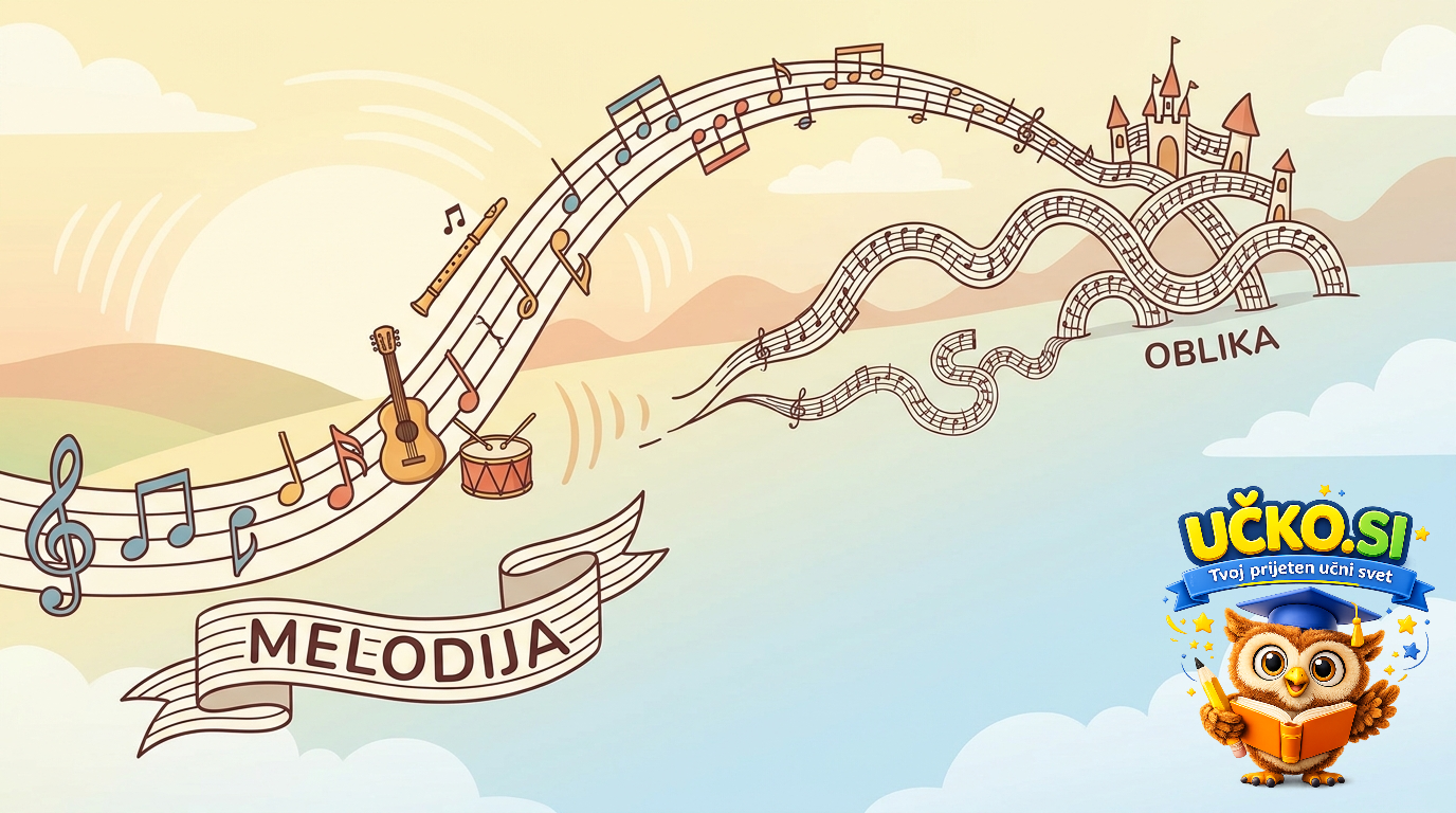 Ilustracija: Melodija in njena oblika