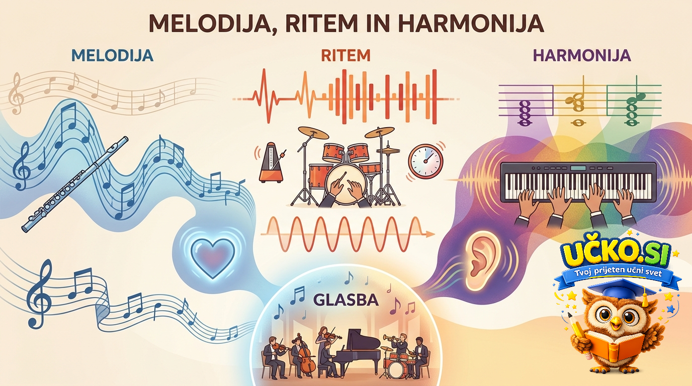 Ilustracija: Melodija, ritem in harmonija
