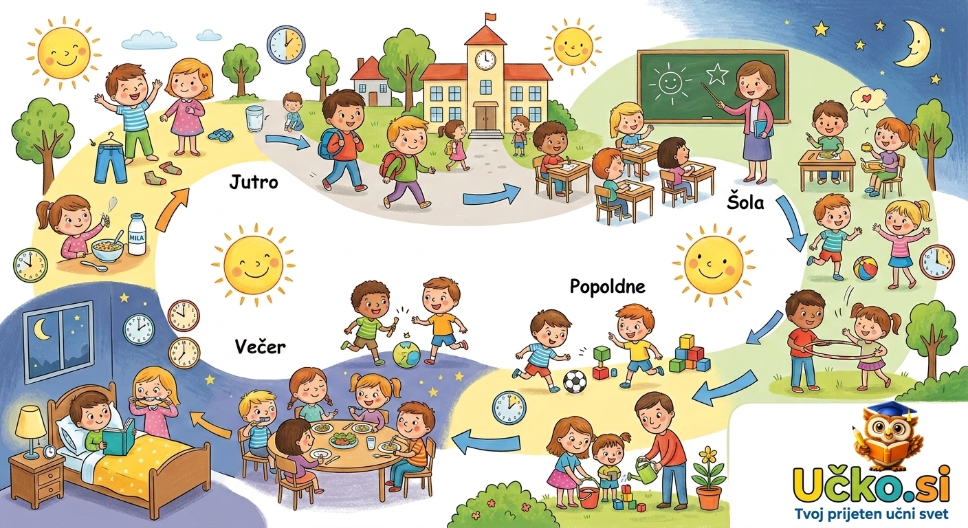 Ilustracija: Moj vsakdanji dan
