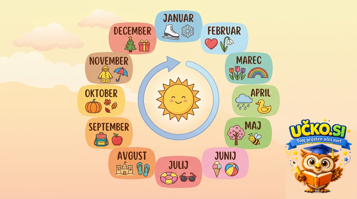 Ilustracija: Months of the year