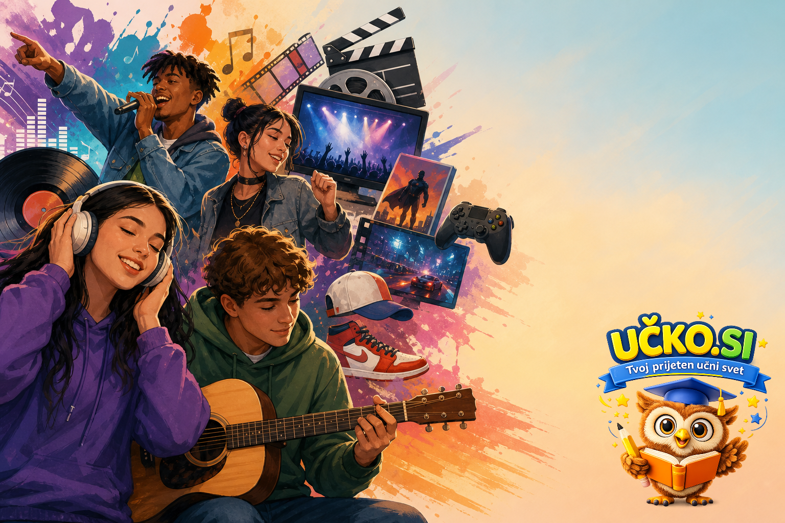 Ilustracija: music and popular culture
