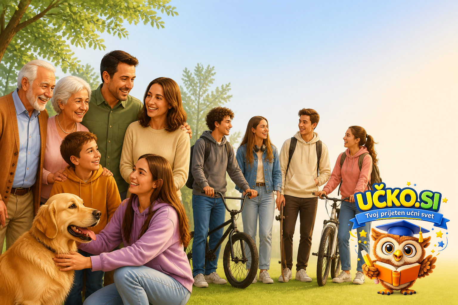 Ilustracija: My family and my friends