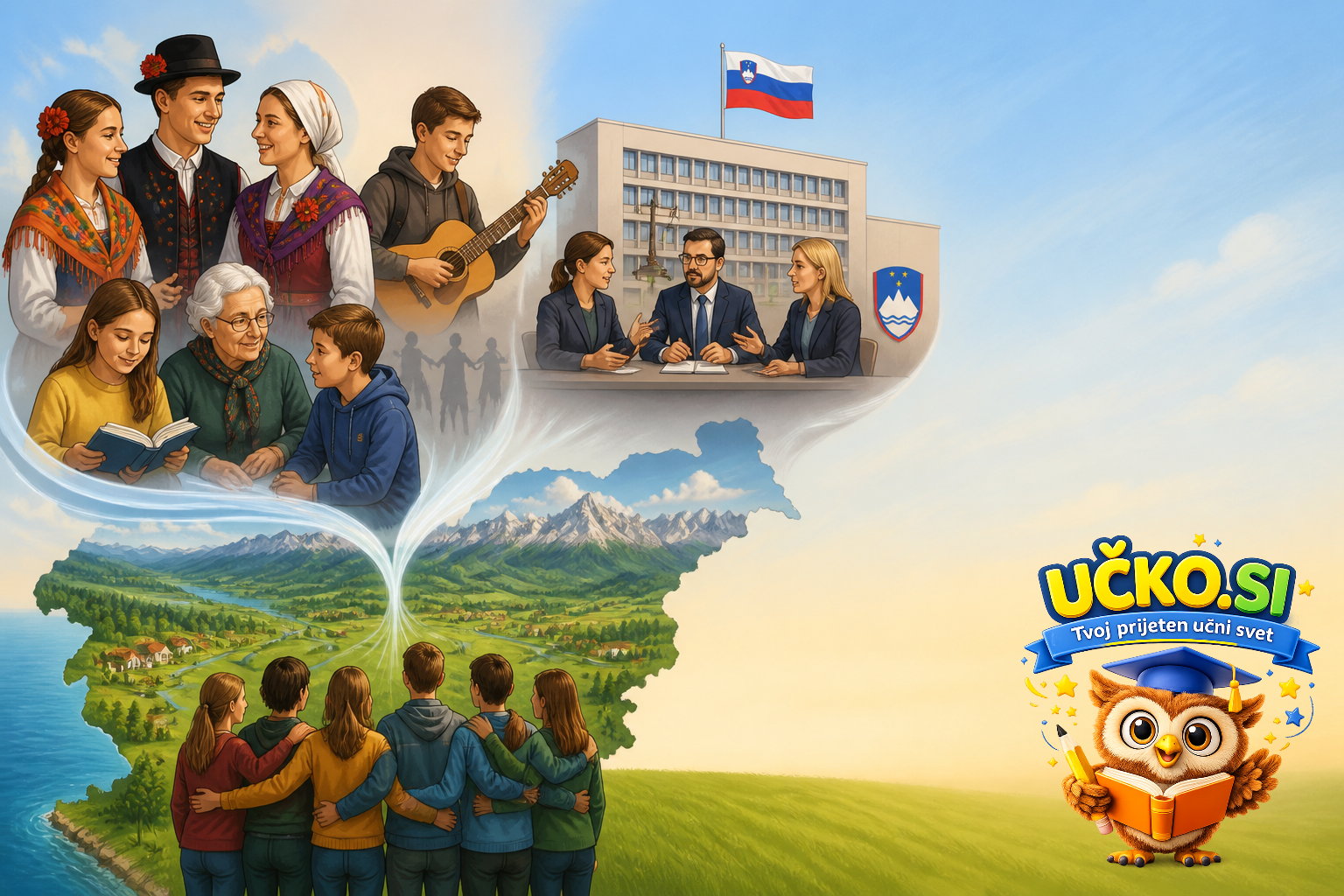 Ilustracija: Narod in država: v čem je razlika
