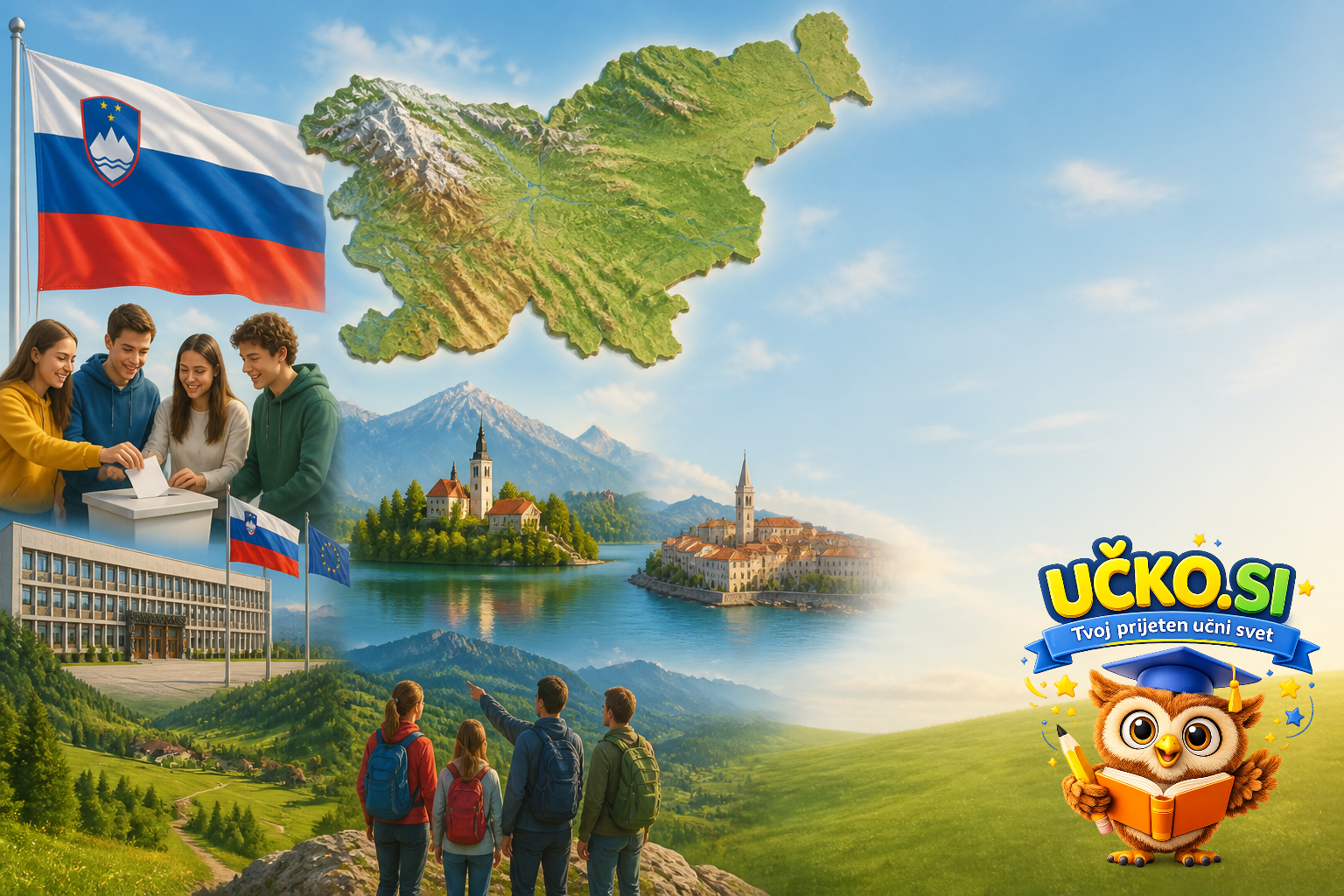Ilustracija: Naša država Republika Slovenija