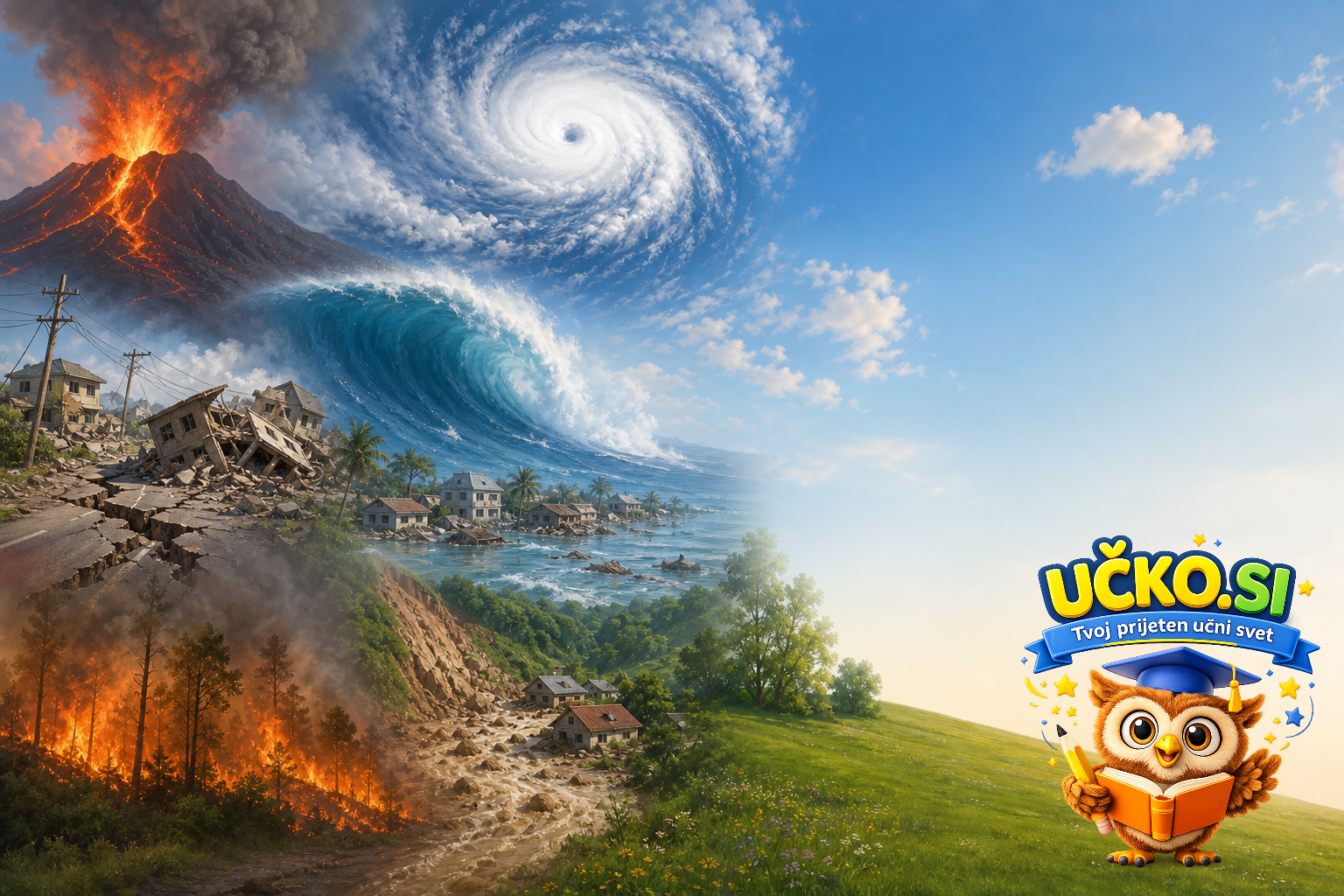 Ilustracija: natural disasters and their impact