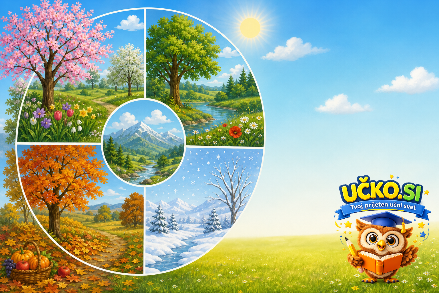 Ilustracija: Nature and seasons