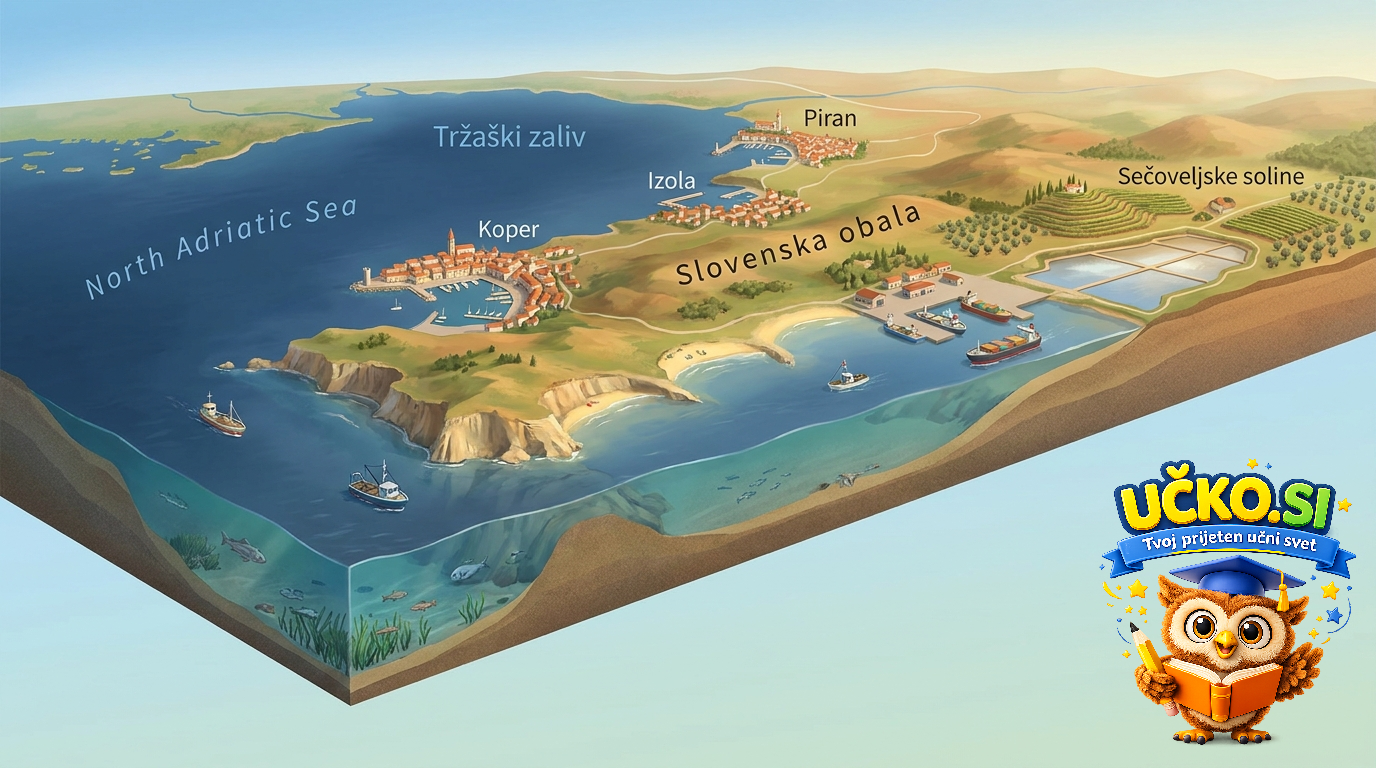 Ilustracija: Obalni prostor in Tržaški zaliv