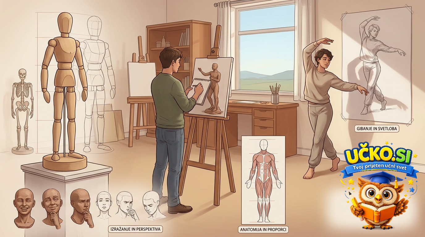 Ilustracija: Oblikovanje človeške figure