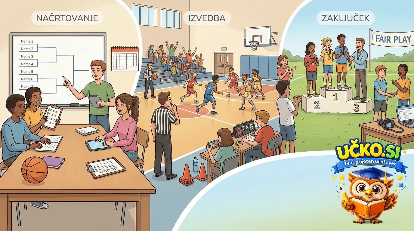 Ilustracija: Organizacija šolskega turnirja
