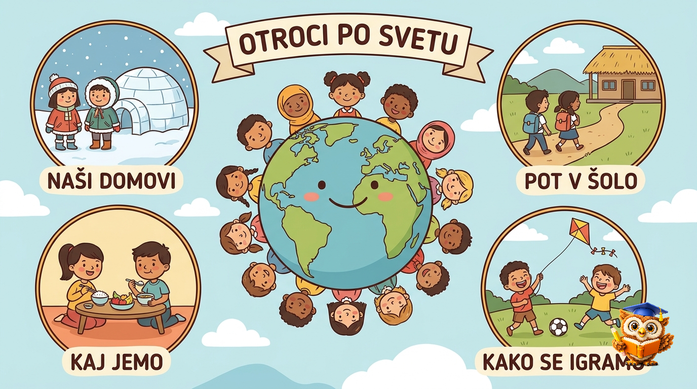 Ilustracija: Otroci po svetu