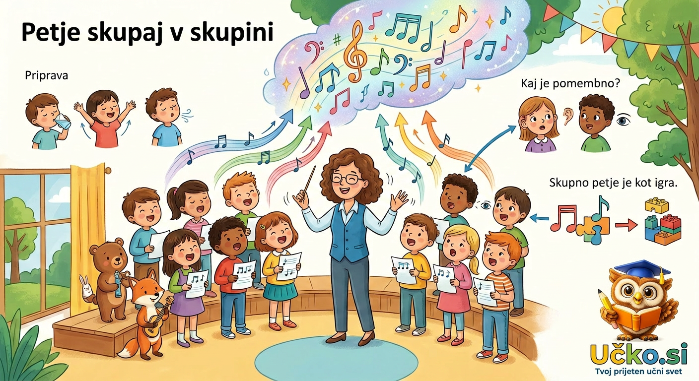 Ilustracija: Petje skupaj v skupini