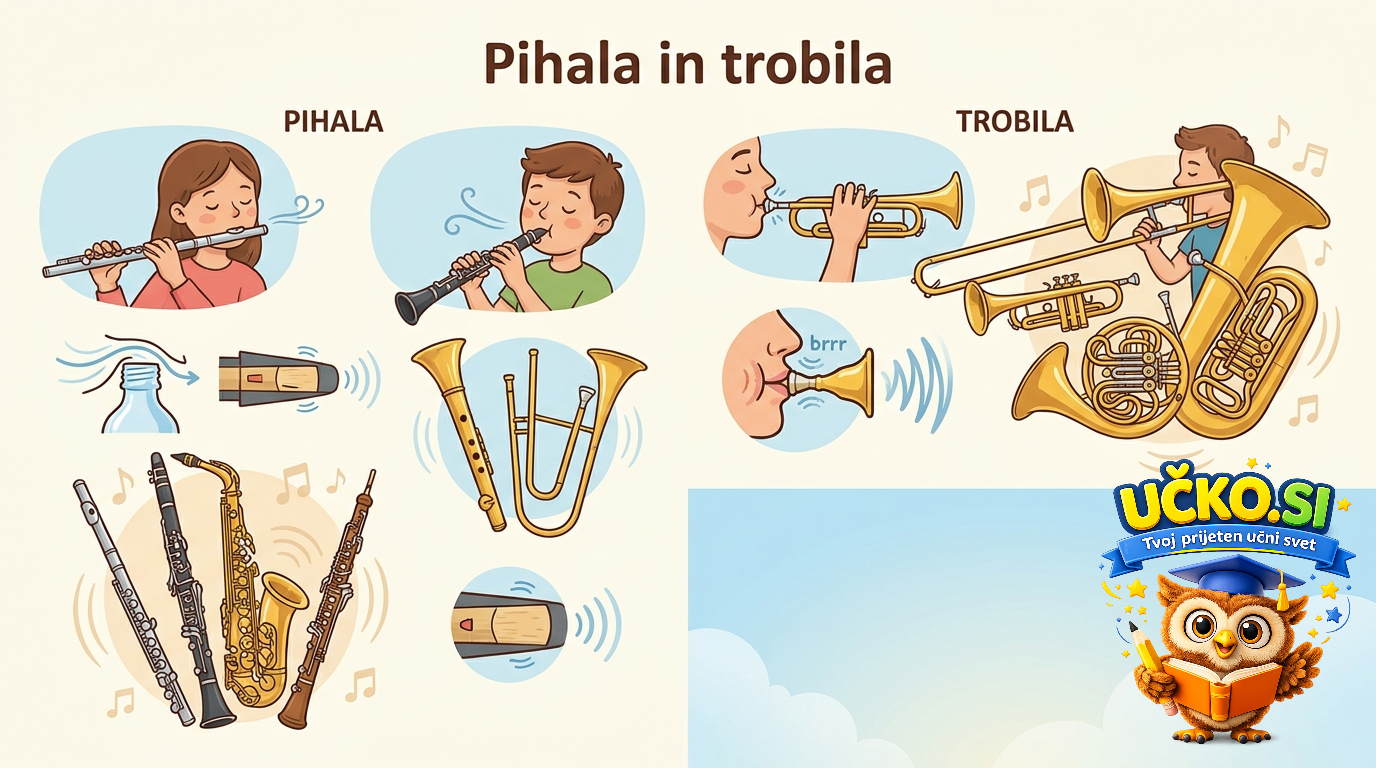 Ilustracija: Pihala in trobila