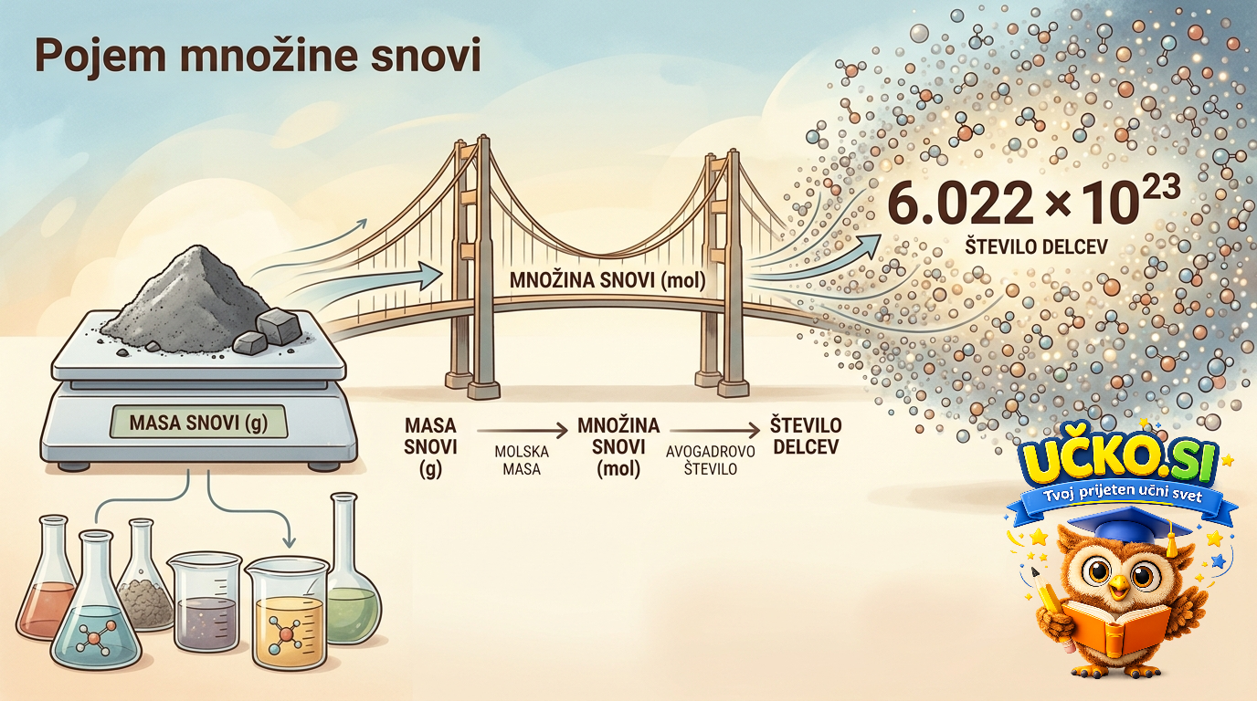Ilustracija: Pojem množine snovi