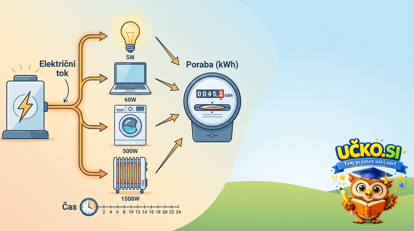 Ilustracija: Poraba električne energije