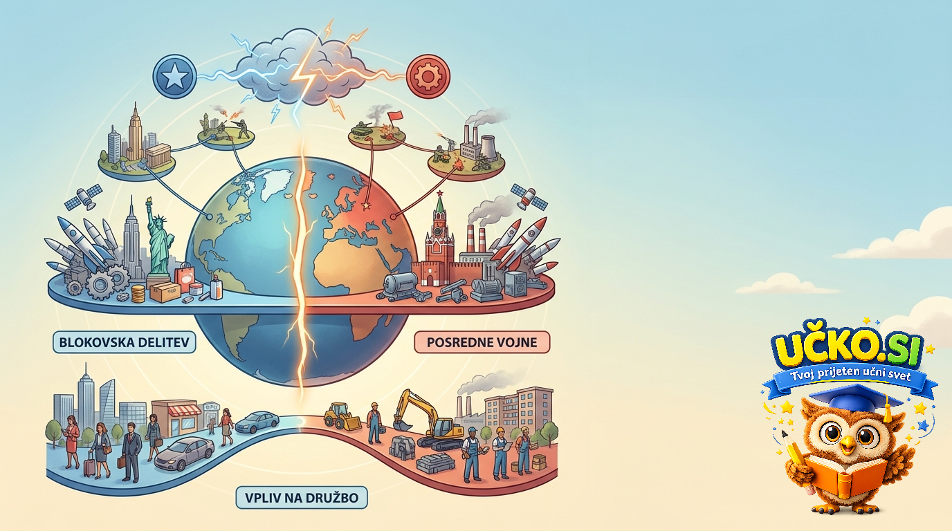 Ilustracija: Posledice napetosti med velesilami