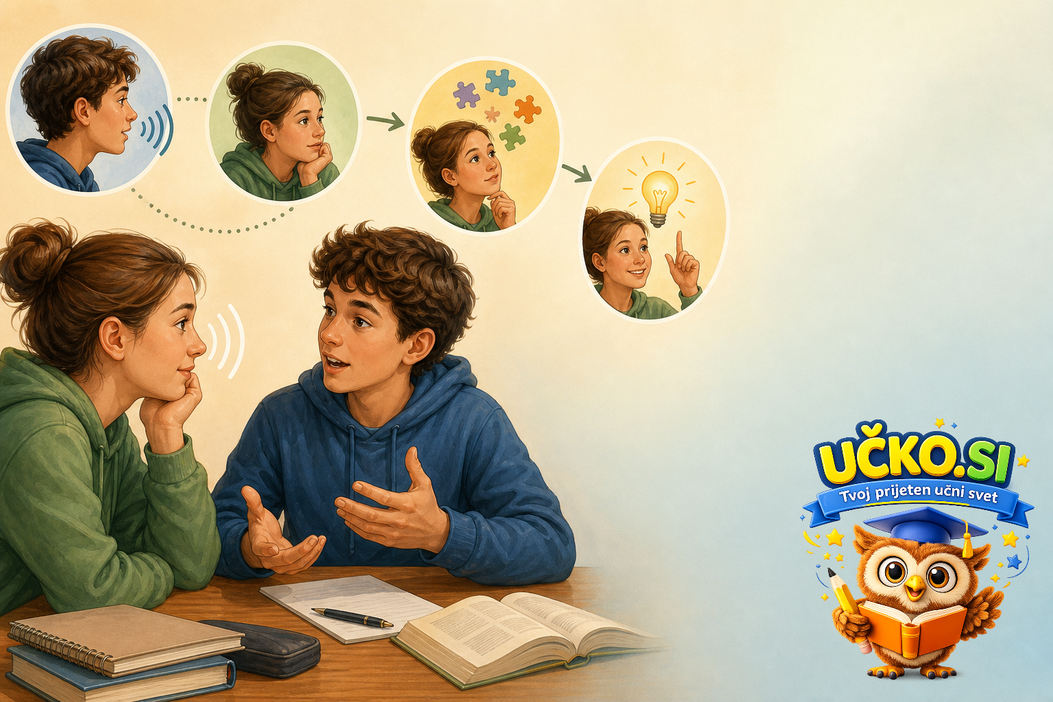Ilustracija: Poslušanje in razumevanje informacij