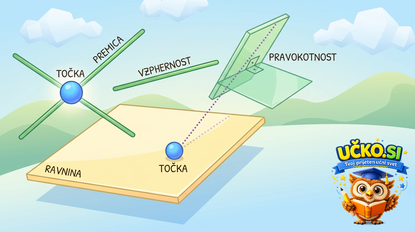Ilustracija: Povezave med geometrijskimi objekti