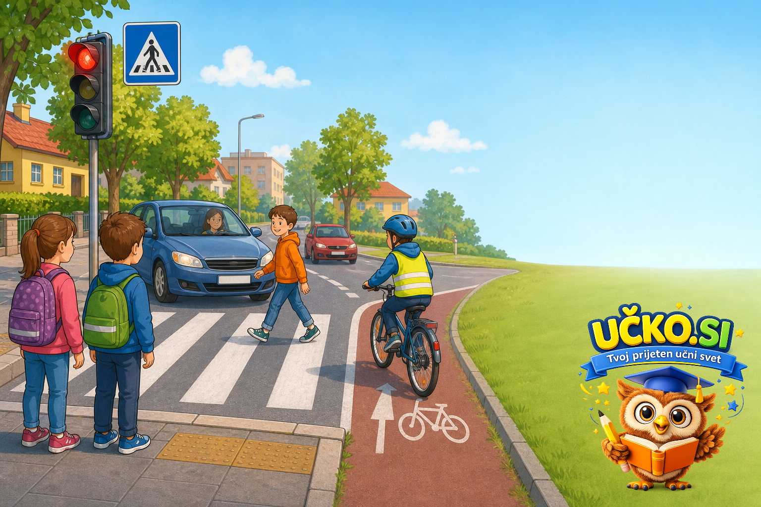 Ilustracija: Pravila varnega gibanja v prometu