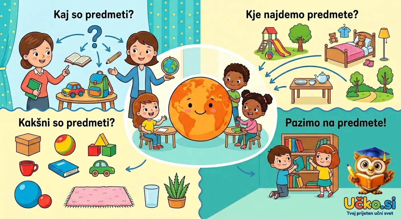 Ilustracija: Predmeti okoli nas