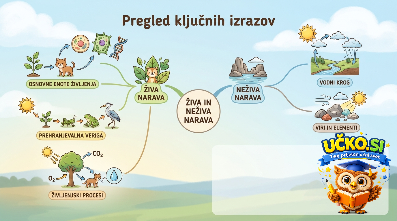 Ilustracija: Pregled ključnih izrazov