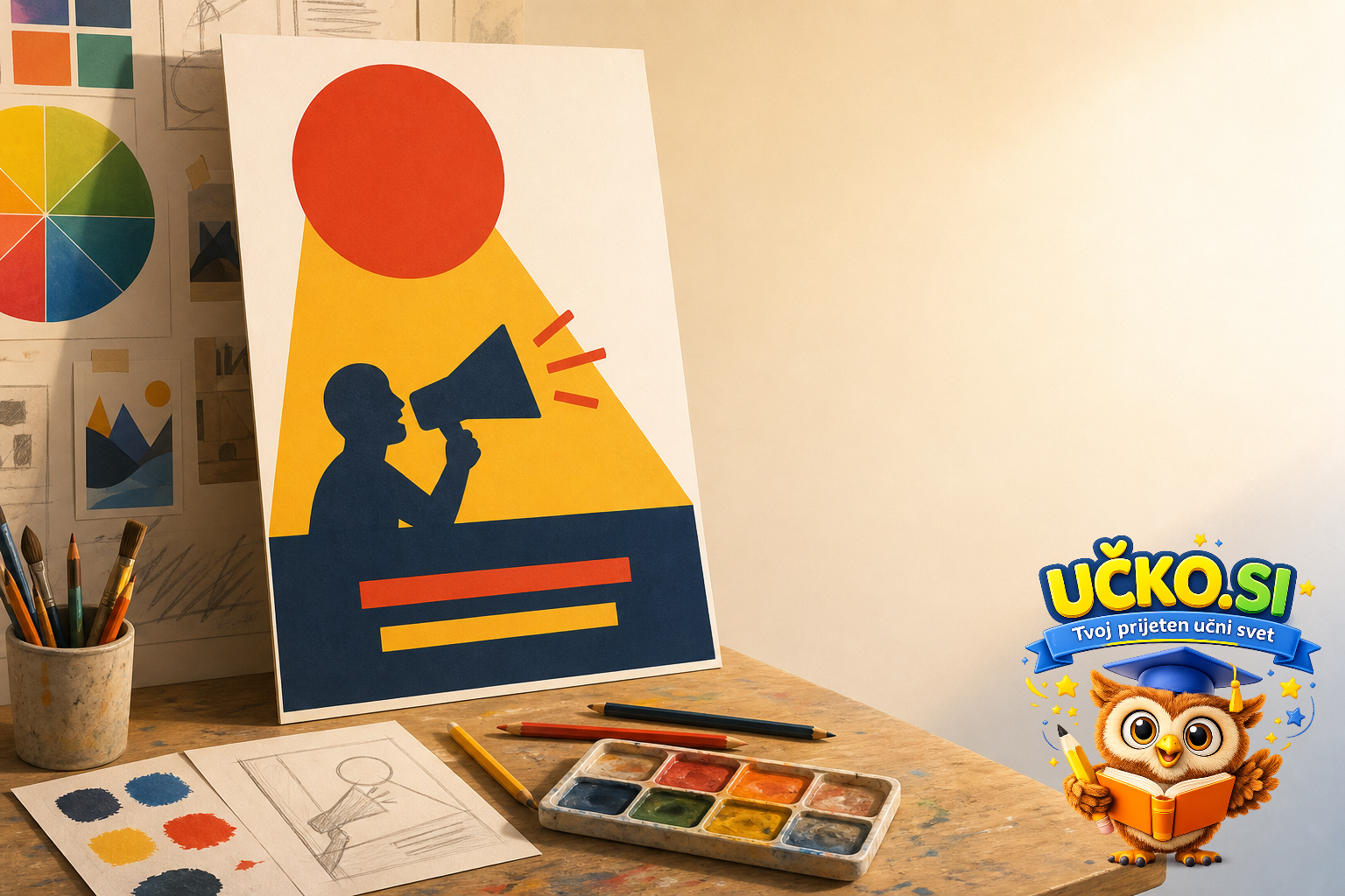 Ilustracija: Preprost plakat