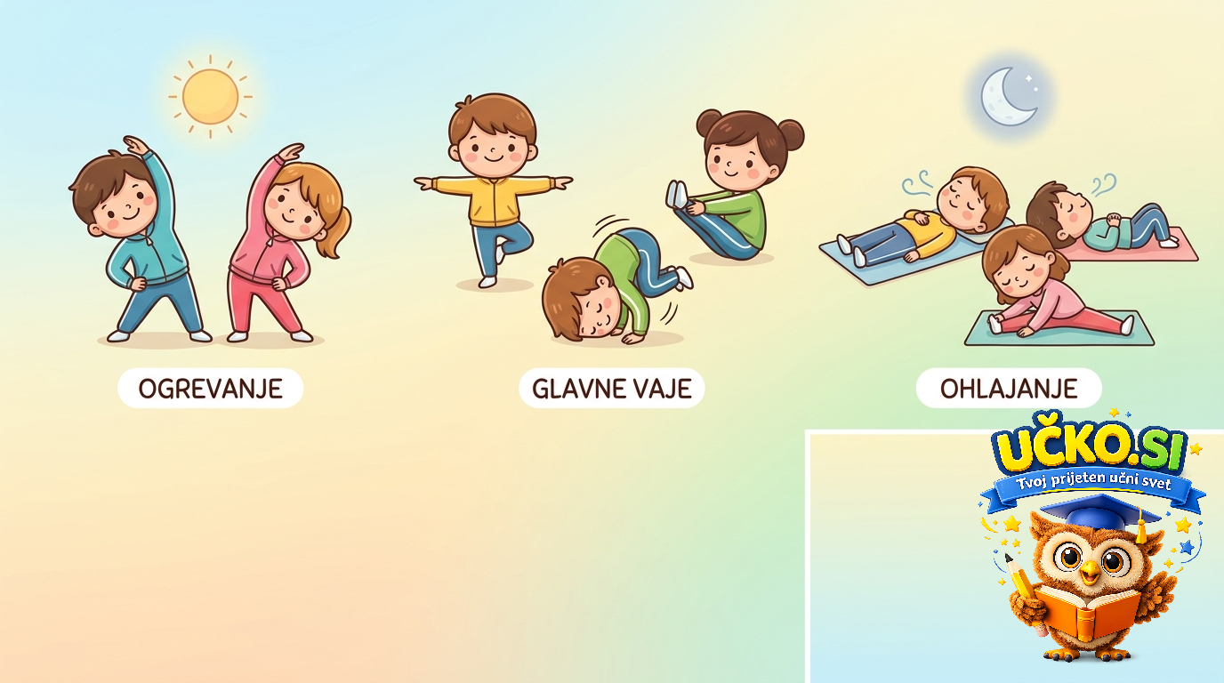Ilustracija: Preproste gimnastične vaje