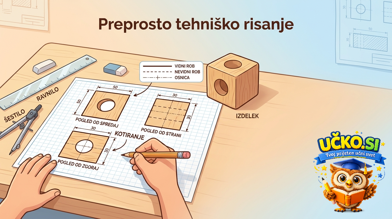 Ilustracija: Preprosto tehniško risanje