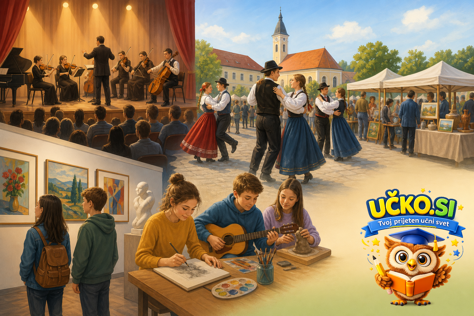 Ilustracija: Prireditve in kulturno življenje