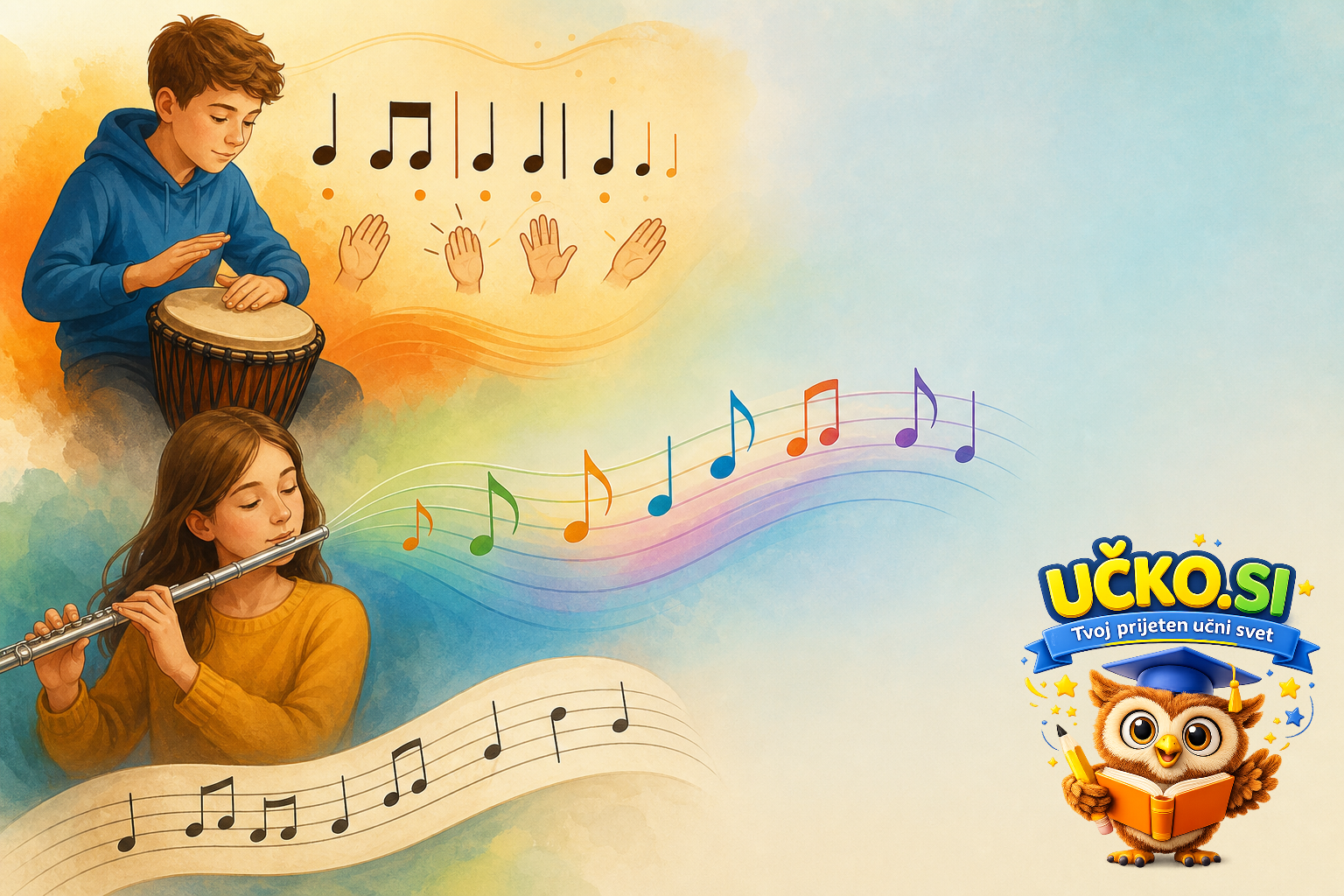 Ilustracija: Prve melodije in ritmi
