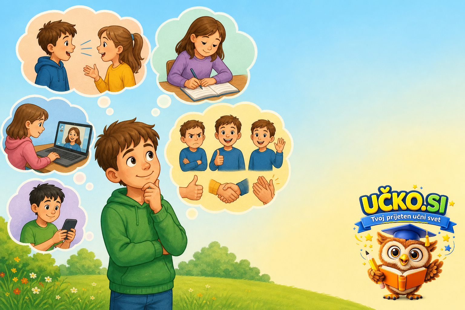Ilustracija: Različne oblike sporazumevanja