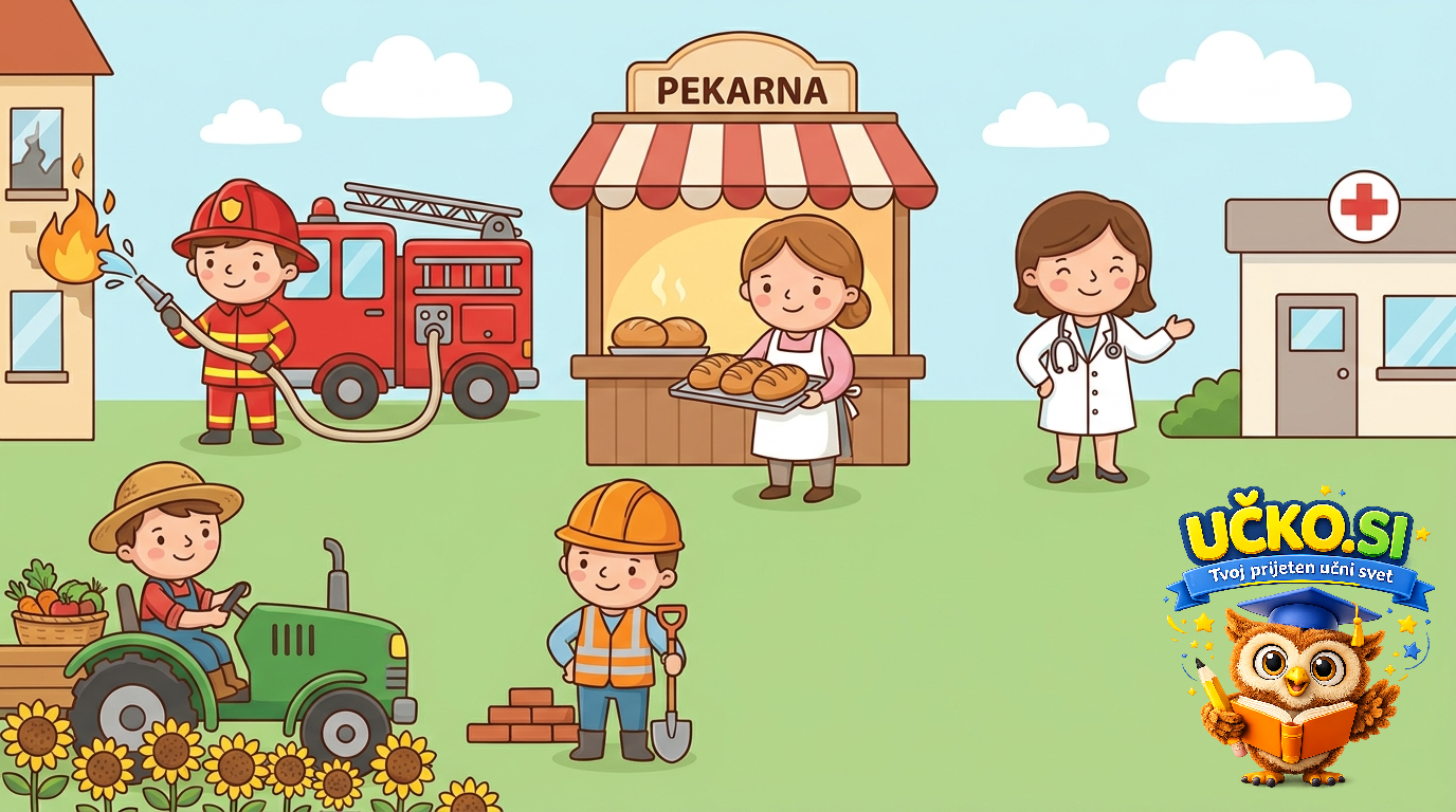 Ilustracija: Različni poklici