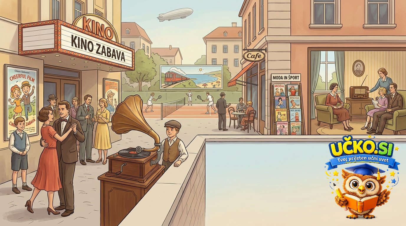 Ilustracija: Razmah množične kulture med vojnama
