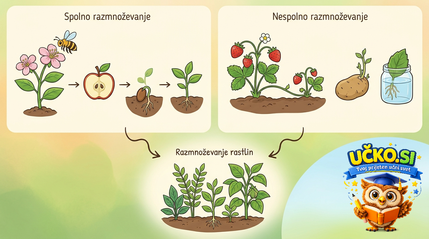 Ilustracija: Razmnoževanje rastlin