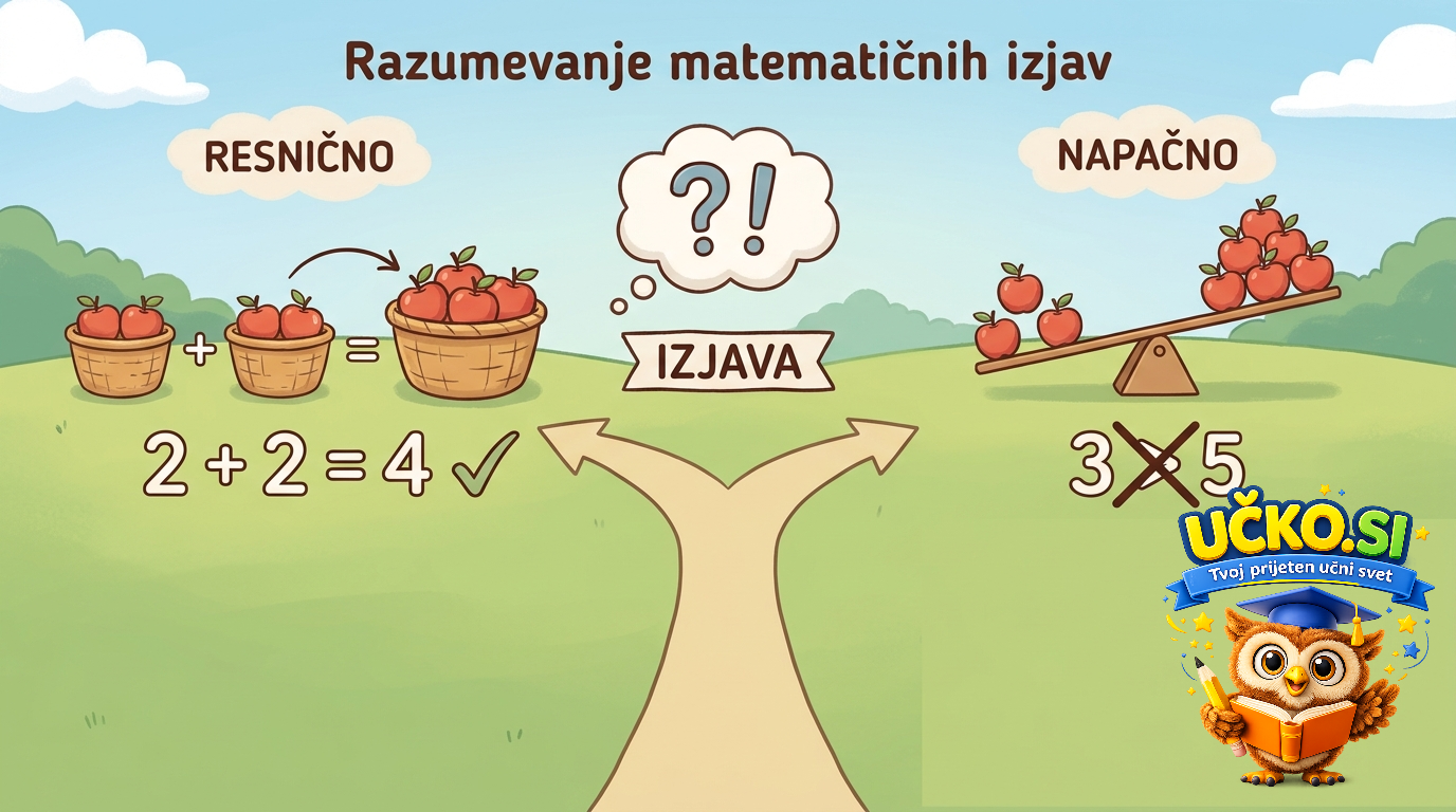 Ilustracija: Razumevanje matematičnih izjav