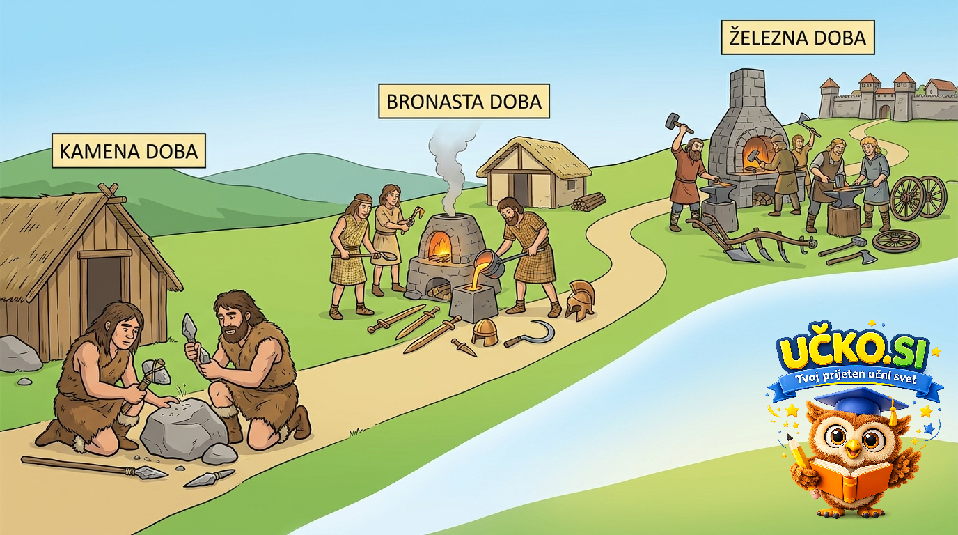 Ilustracija: Razvoj orodij in tehnike skozi čas