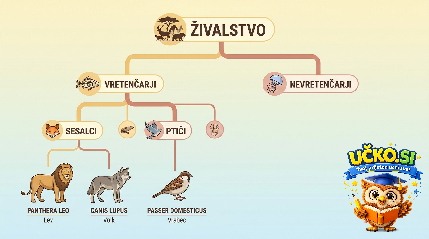 Ilustracija: Razvrščanje in sistematika