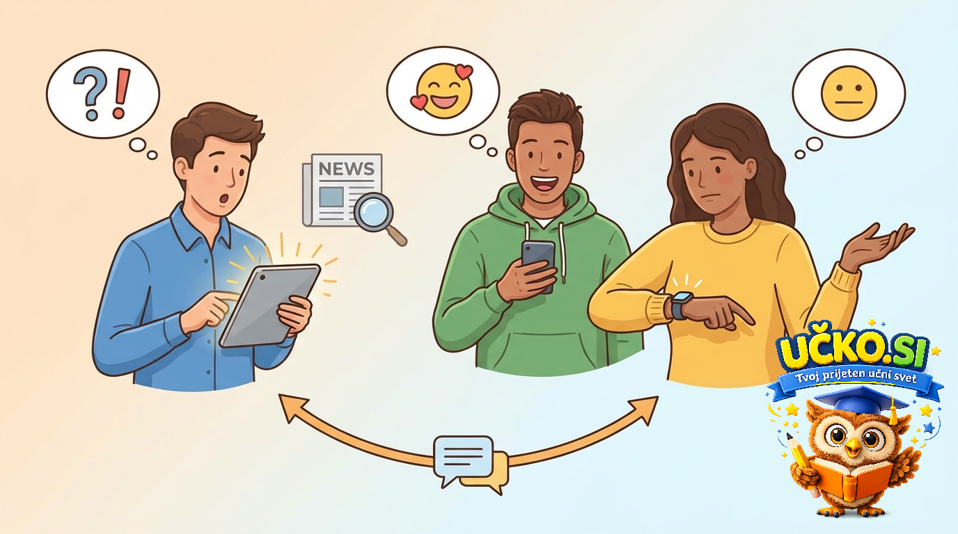 Ilustracija: Reacting to news