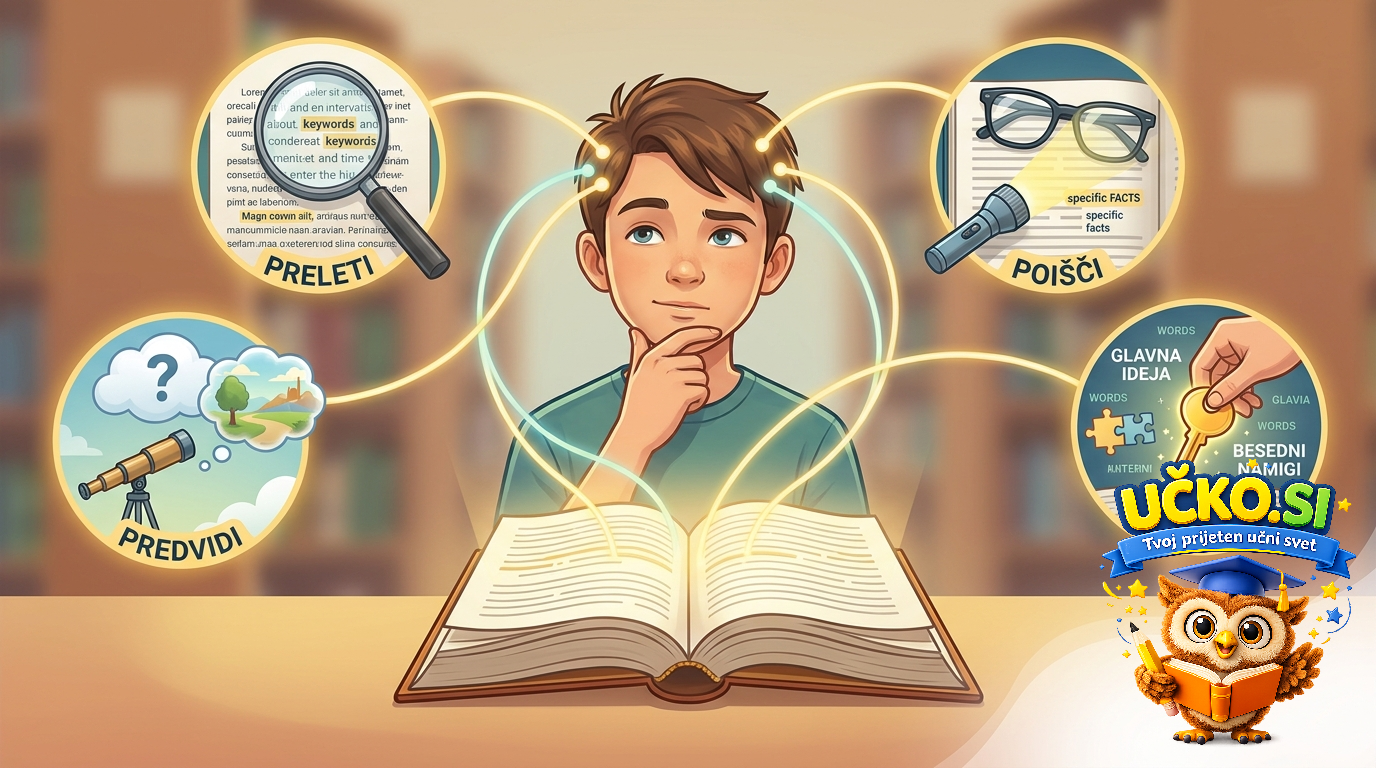 Ilustracija: Reading strategies
