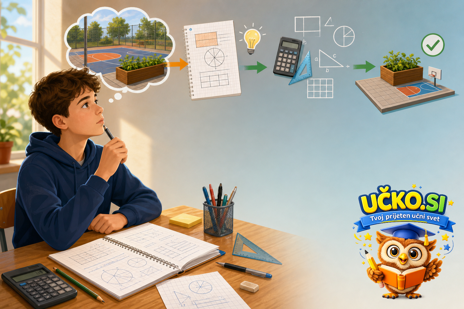 Ilustracija: Reševanje matematičnih izzivov